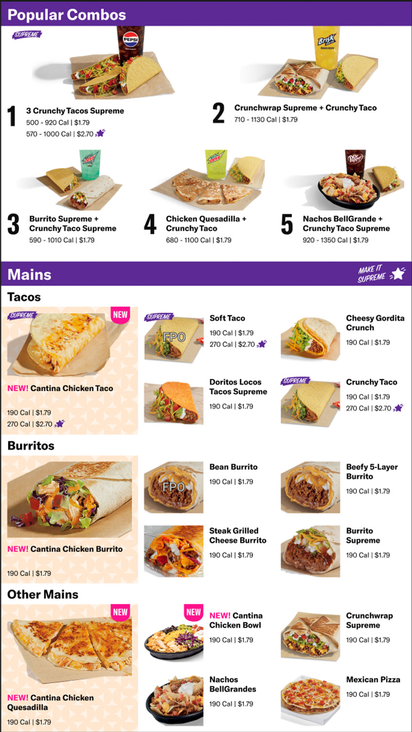 Taco Bell — Guided Meal Building layout